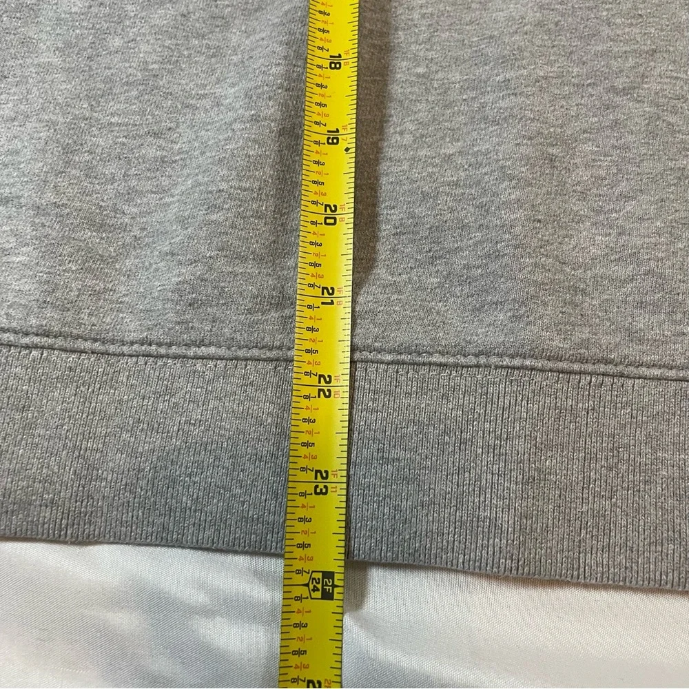 AKOO Mens Gray A King Of‎ Oneself Graphic Fox Logo Crewneck Sweatshirt Large